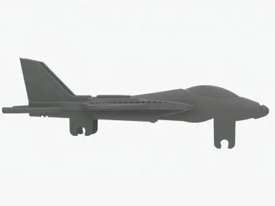 Lego 3D scan plane Low-poly 3D model