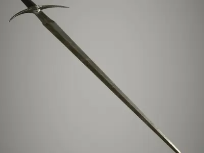 Danish Long Sword Low-poly 3D model