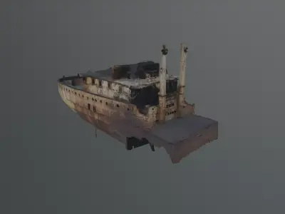 shipwreck 3D model