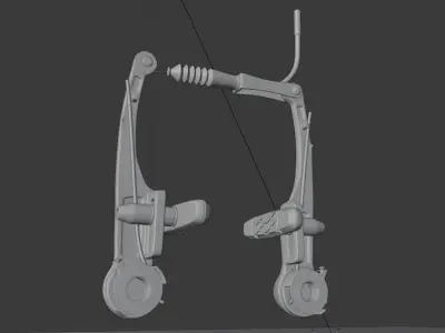Bicycle parts 3D model