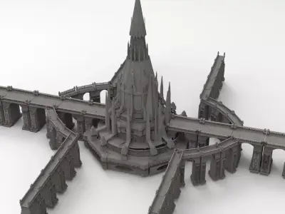 Arch Magician Tower Palace 10 3D model