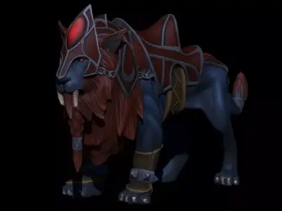 LionSculpt world of warcraft lion 3D model