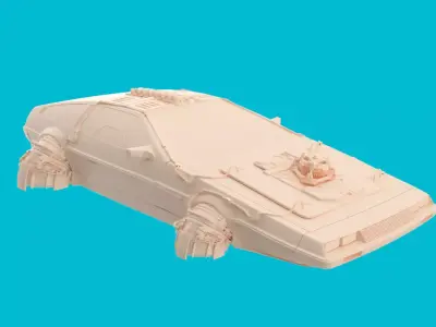 CyberPunk Delorean 3D model