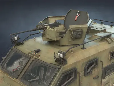 Varta MRAP with Interior Game Ready Low-poly 3D model