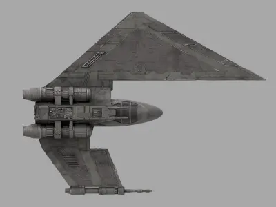 Davaab-type Mandalorian Starfighter - Star Wars 3D model