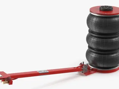  Compact Air Spring Vehicle Jack Red 