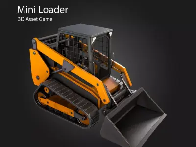 Mini Loader Low-poly 3D model
