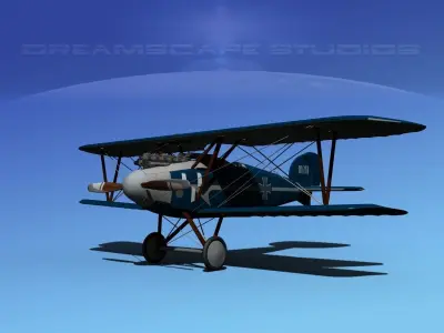 Albatross DIII Fighter 3D model by Dreamscape from CGTrader (Rigged)