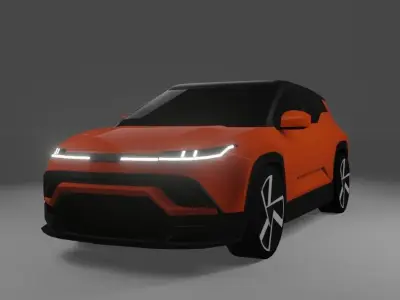 Fisker Ocean  Low-poly 3D model