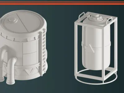 Industrial Tanks VOL-04 3D model