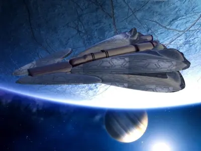 Spaceship Sci-fi 3D Spaceship Sci-Fi  NFT  Free low-poly 3D model