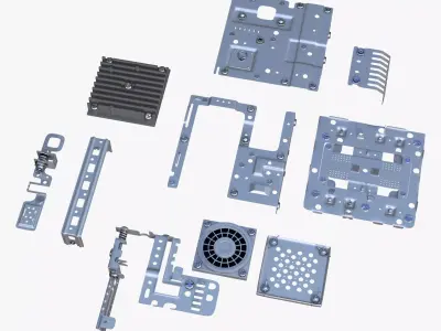 Chassis Mounting Frame Parts M1 3D model