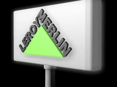 Leroy-Merlin store sign Free 3D model