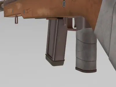 stylized weapon Low-poly 3D model