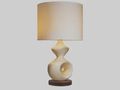 Sculptural Table Lamp 1 Low-poly 3D model