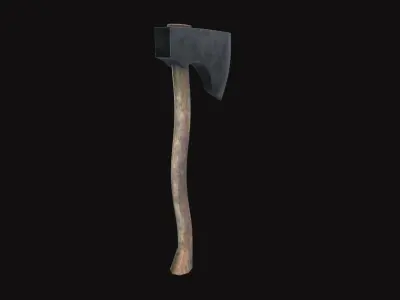 Medieval Axe V01 Low-poly 3D model