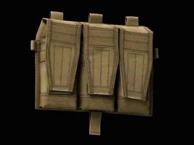 AVS Detachable Flap Front Low-poly 3D model