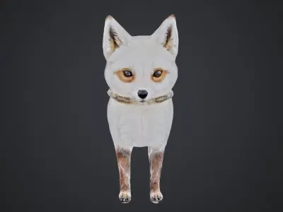 a cute fox 3D model Free 3D model