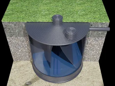 Local treatment facilities 3D model