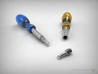 Screwdriver Free 3D model shop