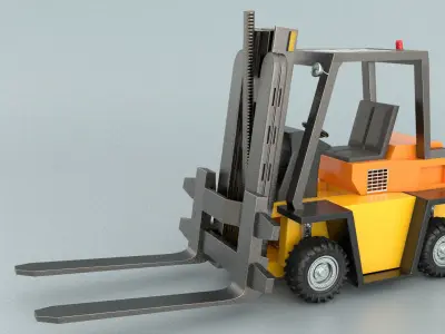laos Forklift 3D model