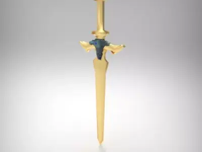 Sword Art Online - Holy Sword Excalibur Low-poly 3D model