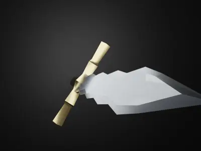 Sword Free low-poly 3D model 13