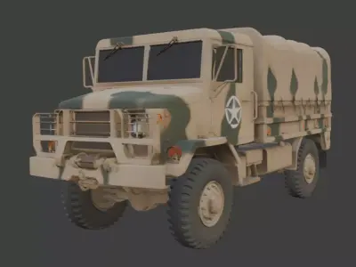 Military Cargo Truck 3D Model 3D model by im3dking - PBR