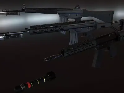 Howa Type 89 Low-poly 3D model