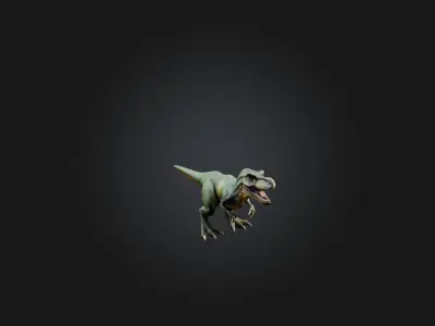 Realistic Dinosaur Model Low-poly 3D model