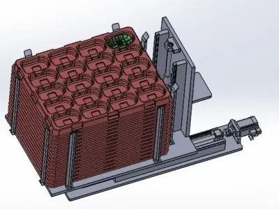 stacking loading mechanism 3D model