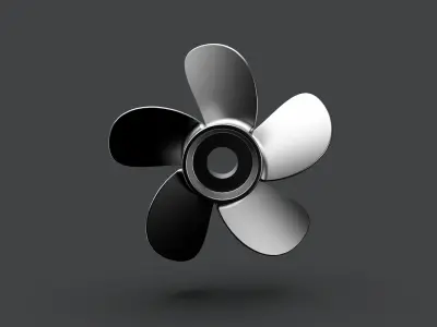 5 Blade Propeller 3D model