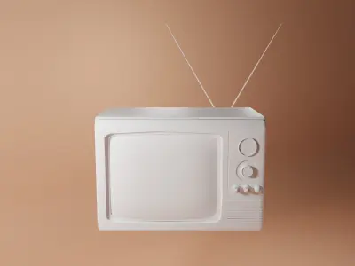 Retro TV  3D model