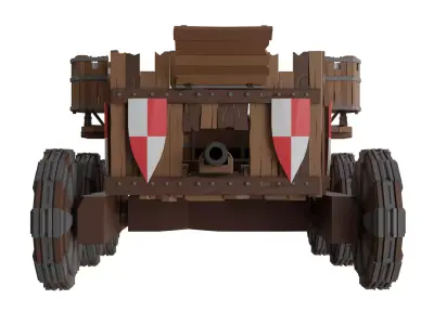 Medieval tank Free 3D model