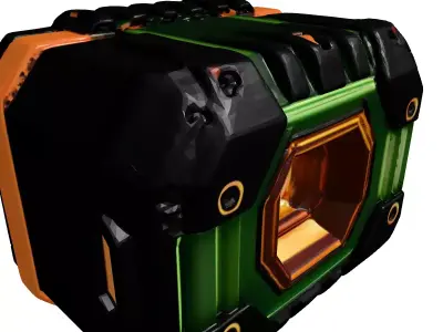 SciFi Energy Core Crate 3D model