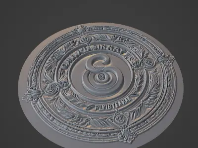 Galatasaray Football Medallion 3D print model