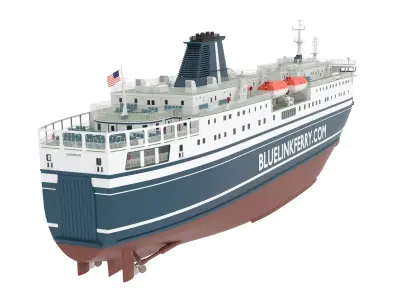 Ferry Ship 3D model
