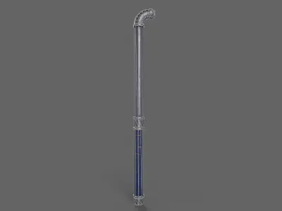 PBR Pipe Weapon V1c Low-poly 3D model