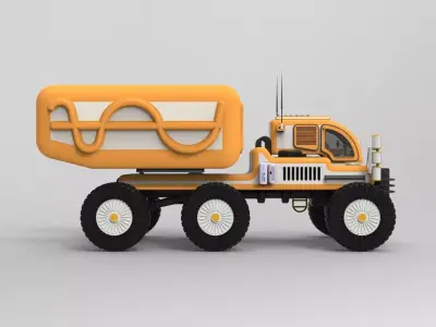 Heavy-Duty Planetary Exploration Vehicle  3D Printable Model 3D print model
