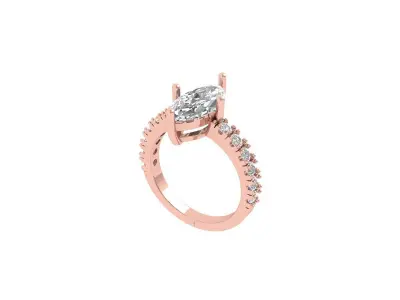 Wedding Ring  3D print model 383