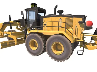 motor grader 3D model get