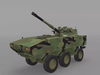 Doosan DST Tarantula Low-poly 3D model