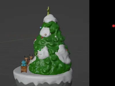christmas tree and also printable model 3D print model purchase