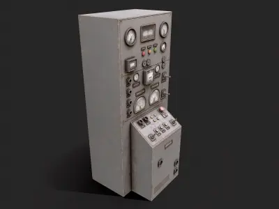 Factory Control Panels  Low-poly 3D model