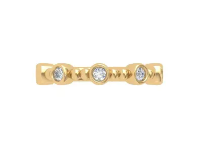 Solitaire Wedding Band 3D print model order