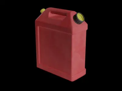 Rectangular Gas Can Low-poly 3D model