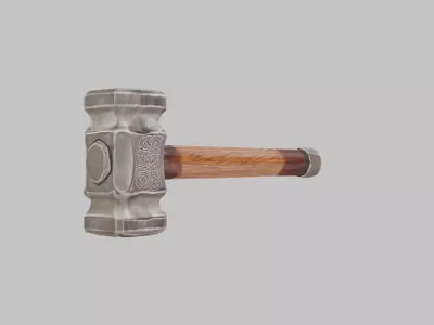 Mystic Hammer Low-poly 3D model