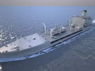 USNS Patuxent High-Quality 3D Model Low-poly 3D model