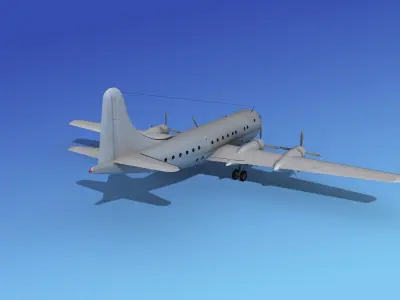 Boeing 377A Stratocruiser  3D model