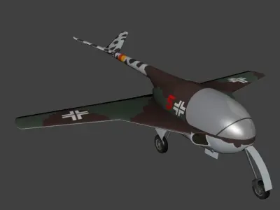 Messerschmitt Libelle Low-poly 3D model